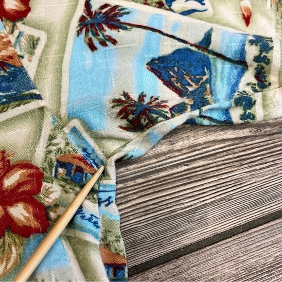 VINTAGE Big Dog Hawaiian Shirt 3X Aloha Button Front - Picture 6 of 10